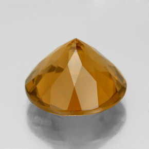 Citrino amarelo natural 8,82ct, corte redondo, VS
