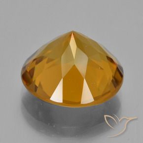 Citrino Marrom dourado Natural 8.07ct, Redondo, VVS