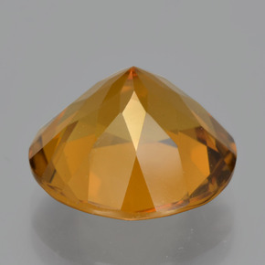Citrino dourado natural 8,56ct, corte redondo, VS