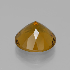 Citrino dourado natural 8,56ct, corte redondo, VS