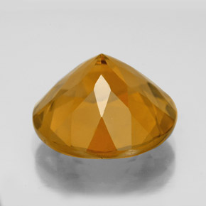 Citrino dourado natural 8,47ct, corte redondo, VVS-VS