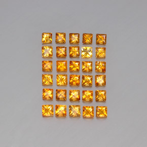 Pedras preciosas de citrino amarelo natural de  ct, quadrado, VVS-VS