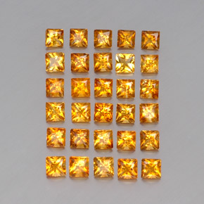 Pedras preciosas de citrino amarelo natural de  ct, quadrado, VVS-VS