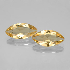 Pedras preciosas de citrino amarelo natural de  ct, marquise, VVS