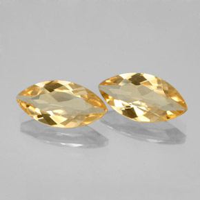 Pedras preciosas de citrino amarelo natural de  ct, marquise, VVS