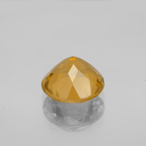 Citrino amarelo natural 2,40ct, corte redondo, VVS-VS