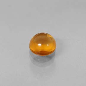 Citrino laranja natural 1,99ct, corte redondo, transparente