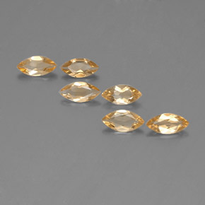 Pedras preciosas de citrino amarelo natural de  ct, marquise, VVS-VS