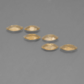 Pedras preciosas de citrino amarelo natural de  ct, marquise, VVS-VS