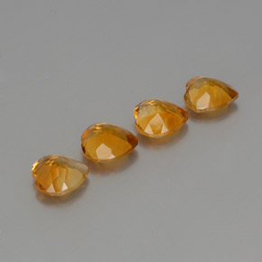 Pedras preciosas de citrino dourado natural de 3,95 ct, formato de coração, VS