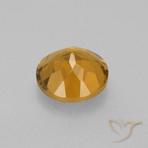 Citrino Laranja-Ouro Natural 4.49ct, Redondo, VS