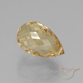 Citrino Dourado-Laranja Natural 8.79ct, Briolette, VVS