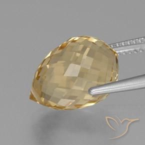 Citrino Dourado-Laranja Natural 9.20ct, Briolette, VVS