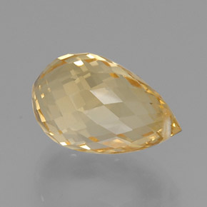 Citrino dourado natural 9,84ct, briolete, VVS