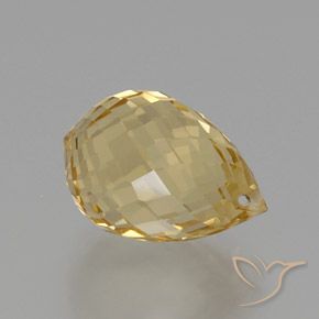 Citrino Dourado Natural 7.97ct, Briolette, VS