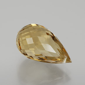 Citrino dourado natural 6,52ct, briolete, VVS