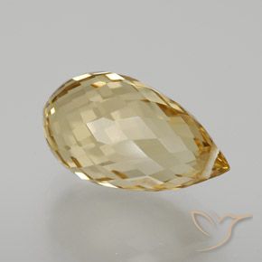 Citrino Dourado Natural 6.65ct, Briolette, VVS