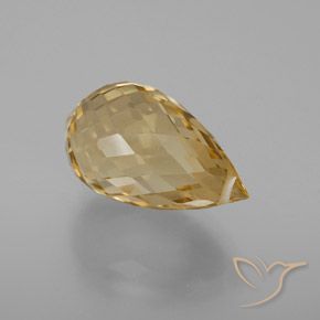 Citrino Dourado Natural 7.33ct, Briolette, VVS