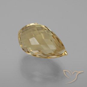 Citrino Laranja Dourada Natural 7.16ct, Briolette, VVS-VS
