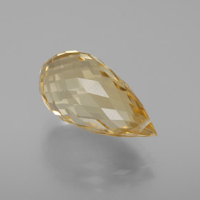 Citrino dourado natural 7,09ct, briolete, VVS