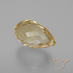 Citrino Dourado claro Natural 7.30ct, Briolette, VVS-VS