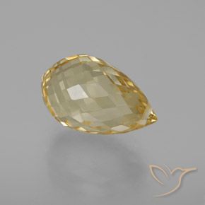 Citrino Dourado claro Natural 7.17ct, Briolette, VVS