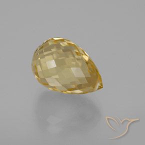 Citrino Ouro Natural 6.14ct, Briolette, VVS-VS