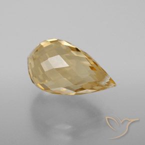 Citrino Dourado-Laranja Natural 4.71ct, Briolette, VVS-VS