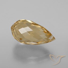 Citrino Dourado-Laranja Natural 4.70ct, Briolette, VVS-VS