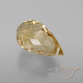 Citrino Dourado-Laranja Natural 6.13ct, Briolette, VVS