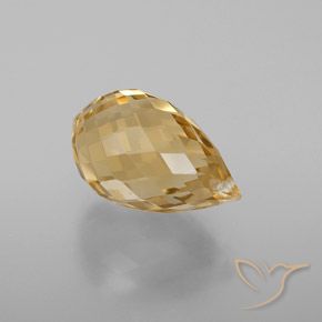 Citrino Dourado Natural 5.05ct, Briolette, VVS-VS
