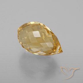 Citrino Dourado-Laranja Natural 6.09ct, Briolette, VVS
