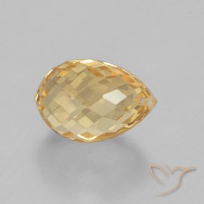 Citrino Dourado Natural 5.04ct, Briolette, VVS