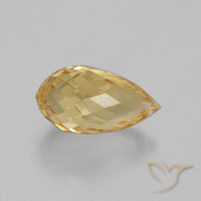 Citrino Dourado-Laranja Natural 3.49ct, Briolette, VVS