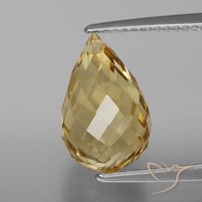 4.78ct Natural ouro avermelhado Citrino, Briolette, VVS-VS