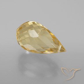 Citrino dourado natural 4,28ct, briolete, VS