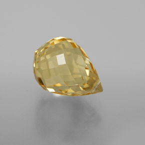 Citrino Dourado claro Natural 4.22ct, Briolette, VVS-VS