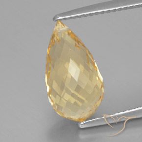 5.84ct Natural ouro médio Citrino, Briolette, VVS-VS