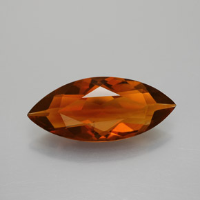 Citrino laranja natural 2,75ct, marquise, VS