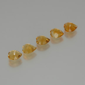 Pedras preciosas de citrino dourado natural de 4,03 ct, formato de coração, VS
