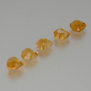 Pedras preciosas de Citrino Ouro natural de 5.81 ct, Formato de coração, VS