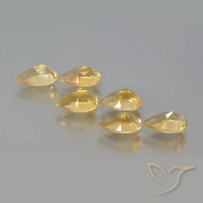 Pedras preciosas de Citrino Ouro natural de 5.02 ct, Formato de pêra, VS