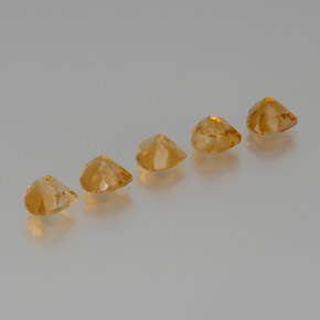 Pedras preciosas de citrino dourado natural de 5,38 ct, formato de coração, VS