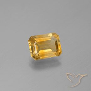 1.85ct Natural Laranja-Ouro Citrino, Corte Esmeralda, VS