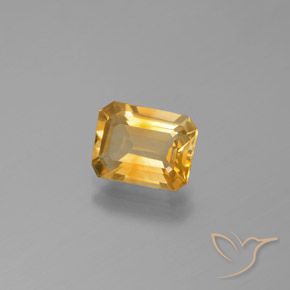 Citrino Laranja-Ouro Natural 1.85ct, Corte Octógono / Esmeralda, VS