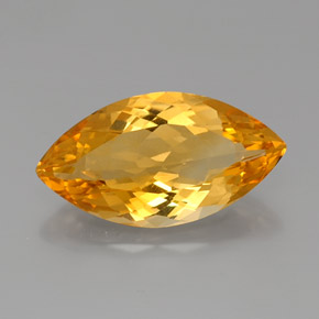 Citrino Amarelo Dourado Natural 9.00ct, Marquesa, VVS-VS