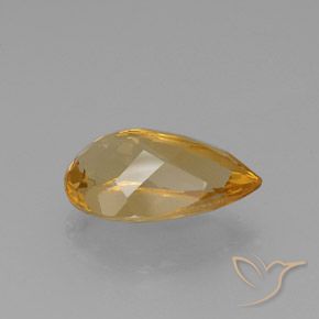 Citrino Dourado Natural 8.90ct, Formato de pêra, VVS