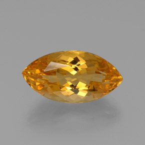 Citrino amarelo natural 10,83ct, marquise, VVS