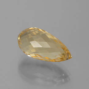 Citrino dourado natural 7,48ct, briolete, VVS-VS