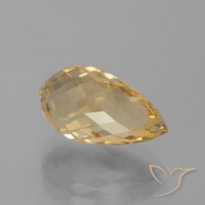 Citrino Dourado Natural 5.32ct, Briolette, VVS
